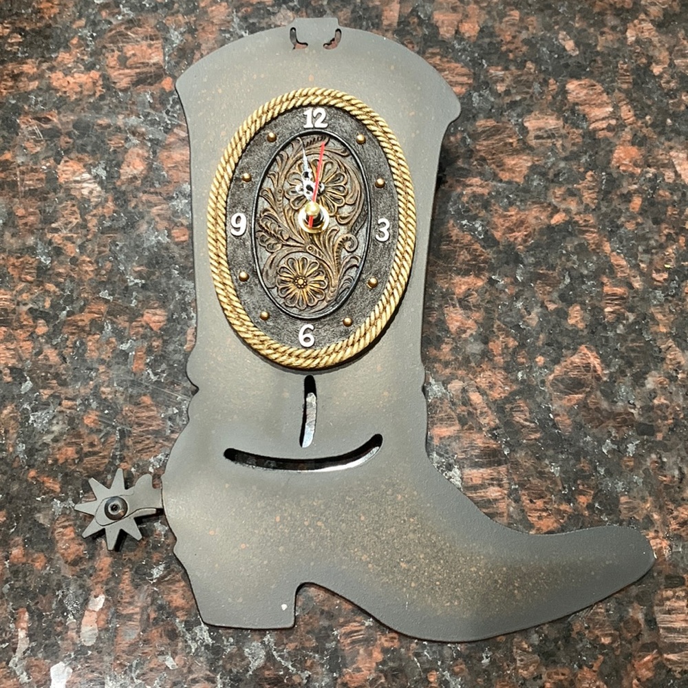 Metal Cowboy Wall clock